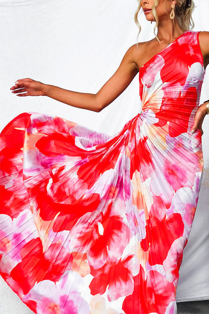 Yanira | Robe Plissée à Une Épaule