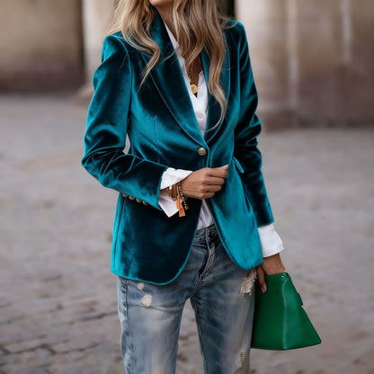 Vincent | Veste de costume slim en velours