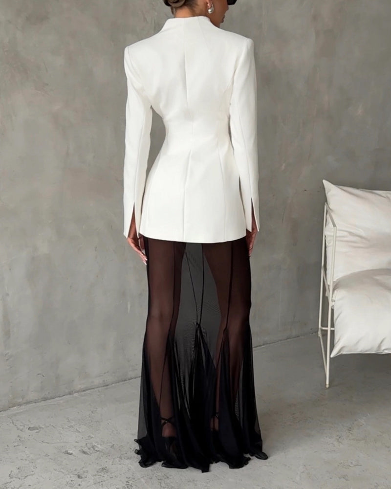 Lila | Ensemble Veste de Mode & Jupe Perspective