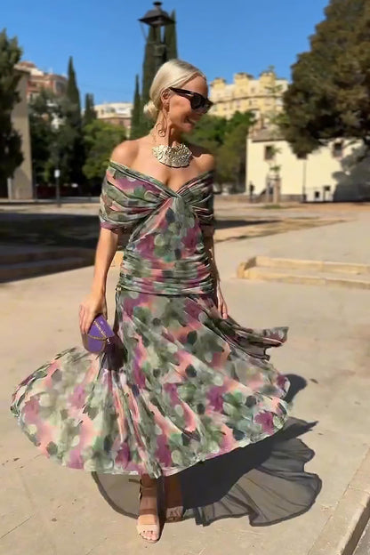 Luisa | Robe de soirée longue élégante avec décolleté en V