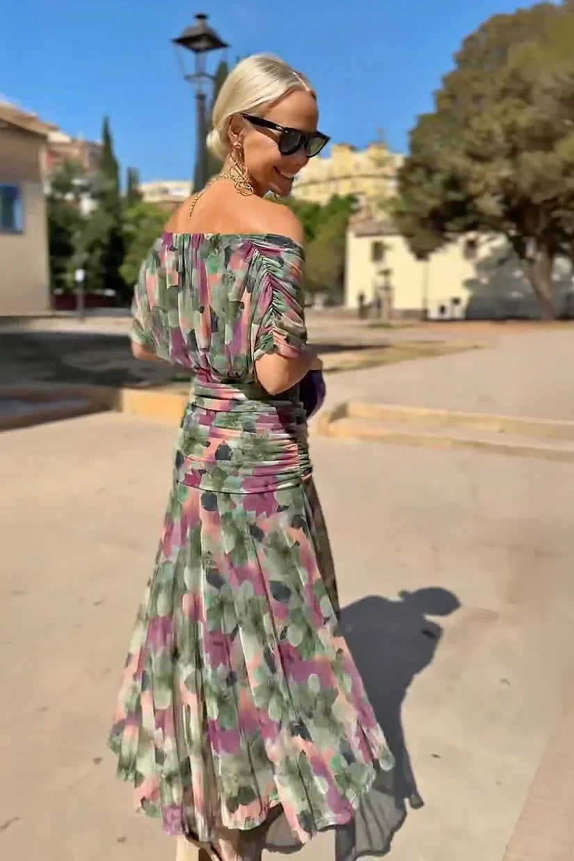 Luisa | Robe de soirée longue élégante avec décolleté en V