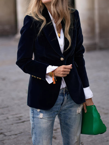 Vincent | Veste de costume slim en velours