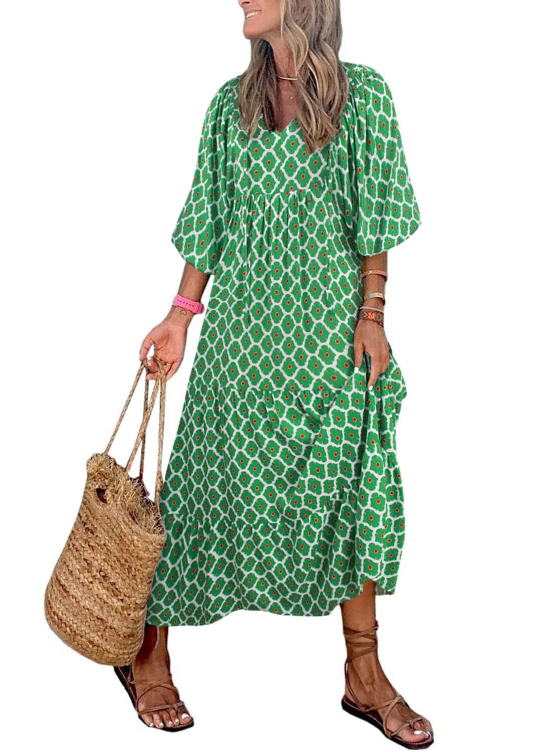 Nina  | Robe Maxi Florale Boho