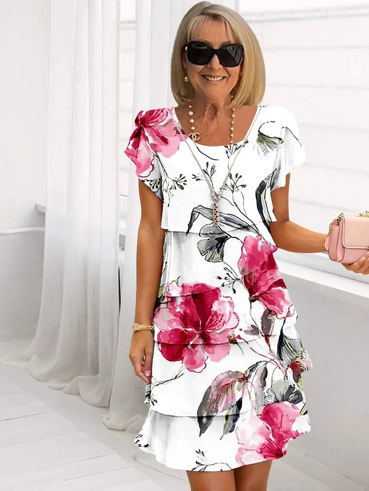 Phoebe | Robe à Volants Élégante et Confortable