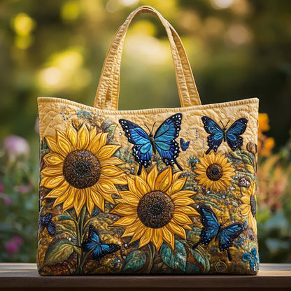 Sac Artisan - Tournesols et Papillons Bleus