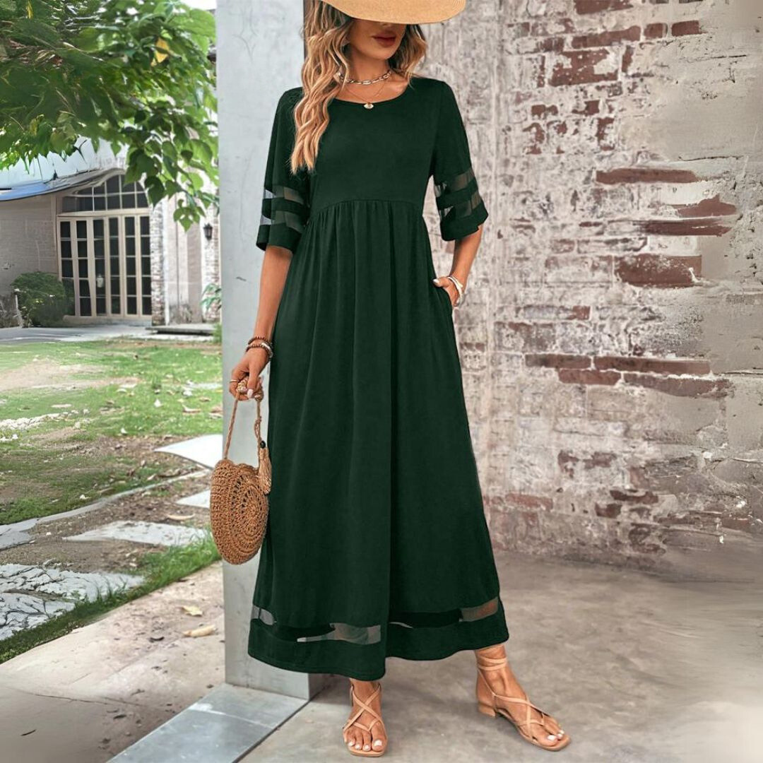 Cerelia | Robe midi flatteuse et lissante pour le ventre
