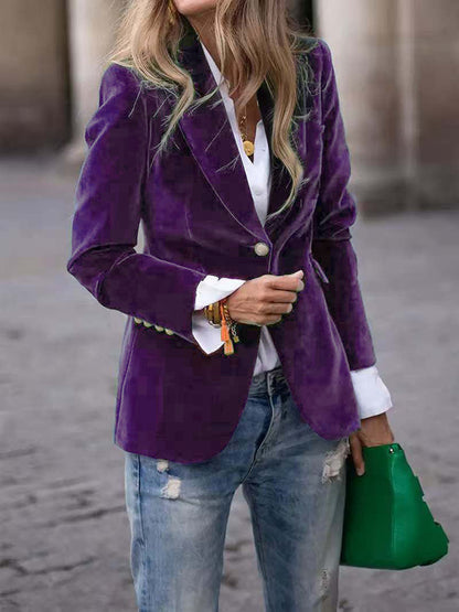 Vincent | Veste de costume slim en velours