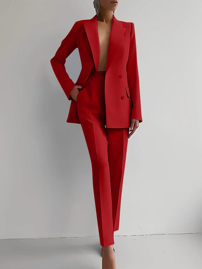 Sofia | Ensemble Blazer & Pantalon Taille Haute