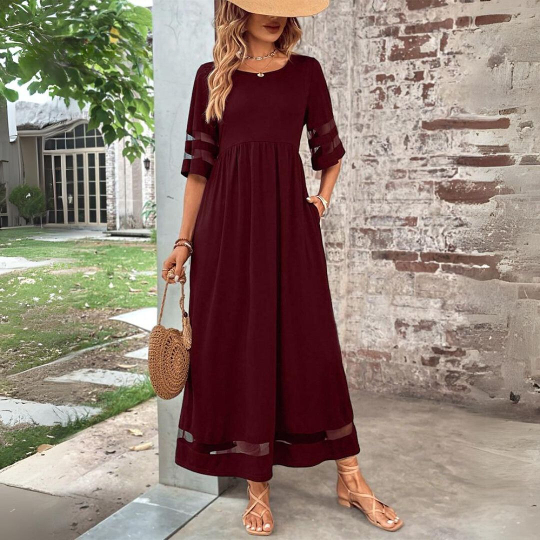 Aubrey | Robe midi flatteuse et lissante pour le ventre