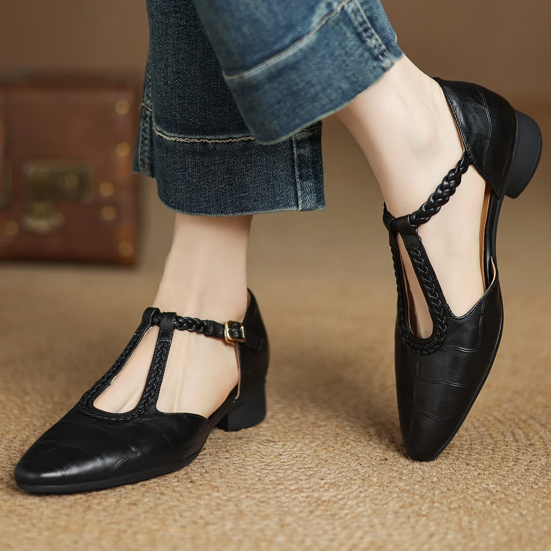 Lily | Mary Janes en cuir
