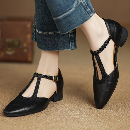 Lily | Mary Janes en cuir