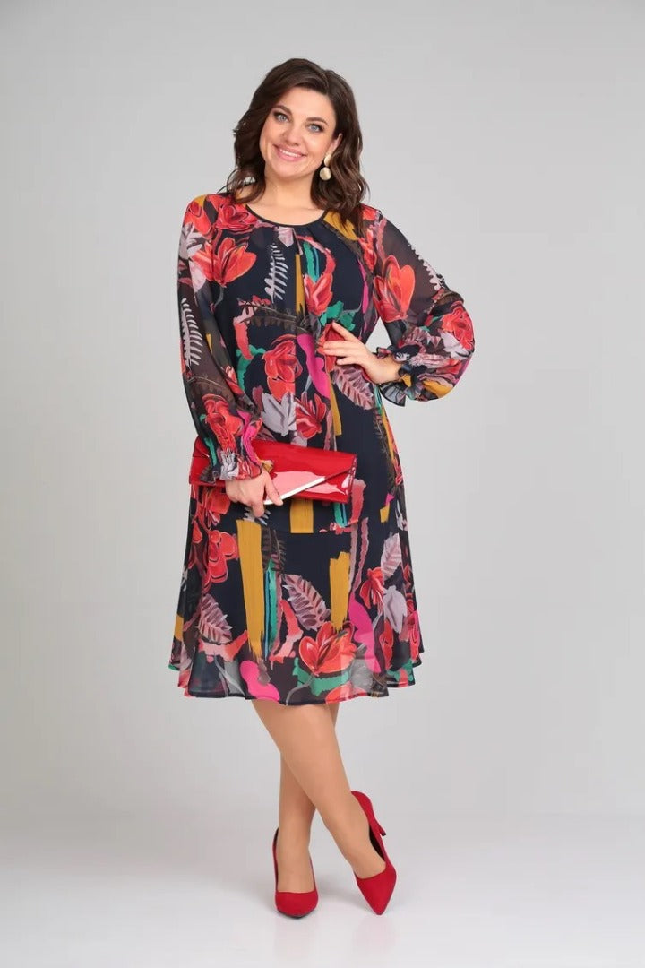 Floride – Élégante robe à fleurs