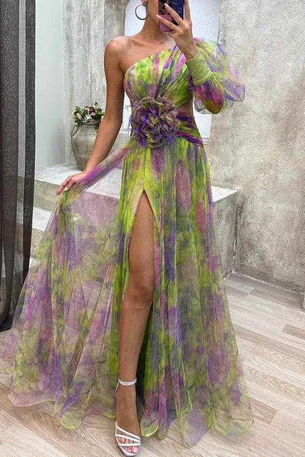 Grace | Robe Maxi Plissée Florale Évasion d'Été