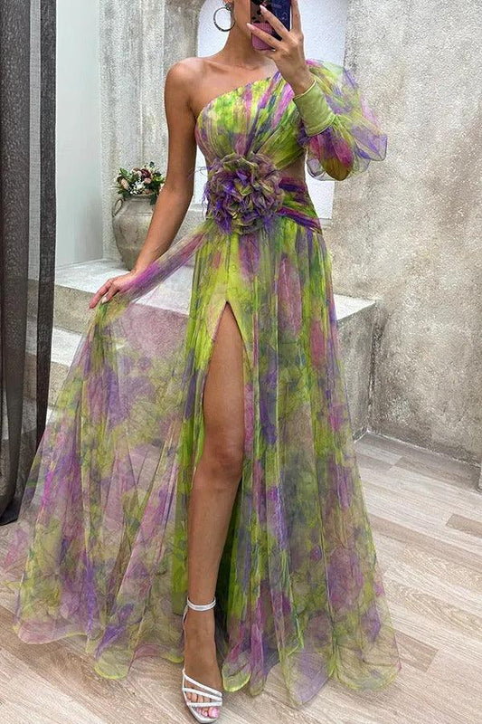 Grace | Robe Maxi Plissée Florale Évasion d'Été