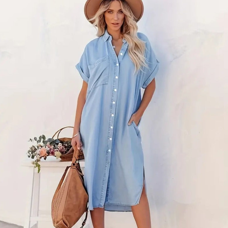 SAVANNAH | Robe chemise avec poches