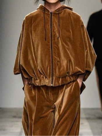 Sienna | Ensemble Sweat à Capuche en Velours et Pantalons