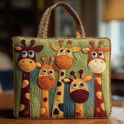 Sac fourre-tout matelassé - Girafe