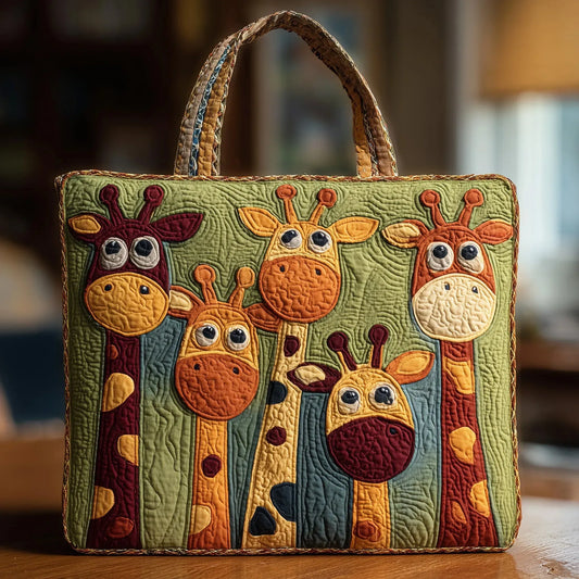 Sac fourre-tout matelassé - Girafe