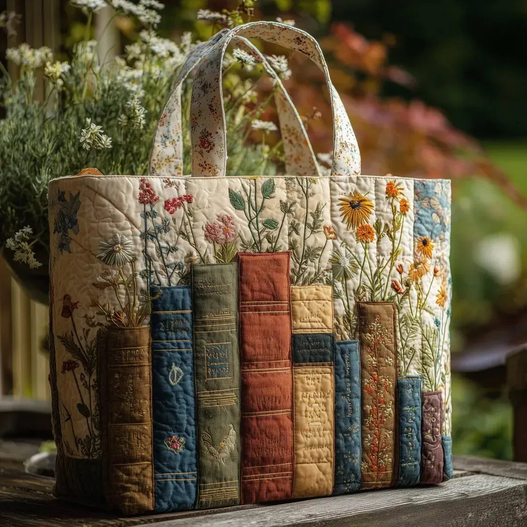 Sac Matelassé Artisan - Livres et Fleurs