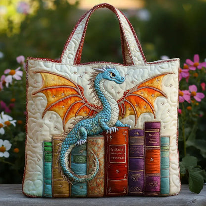 Sac Matelassé - Gardien de Livre Dragon Émeraude