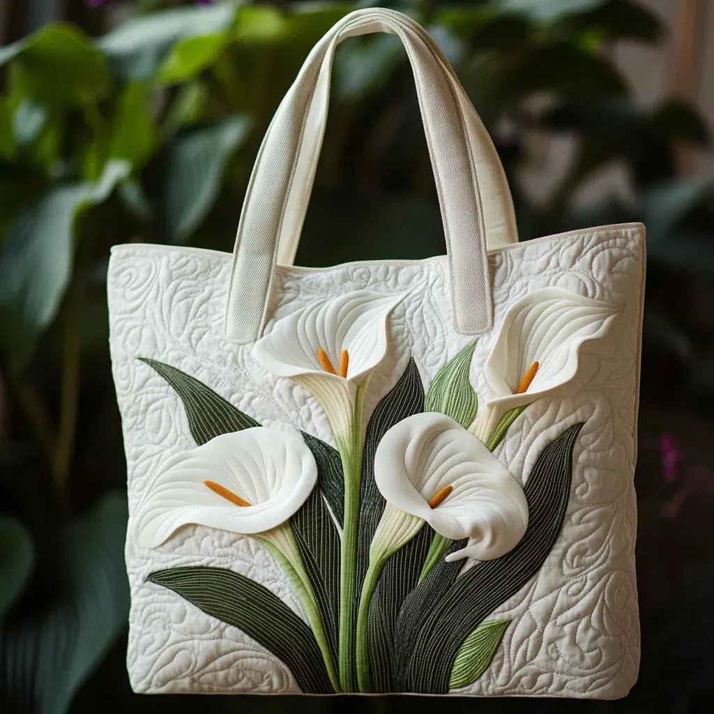 Sac Artisanal Matelassé - Lys Blanc