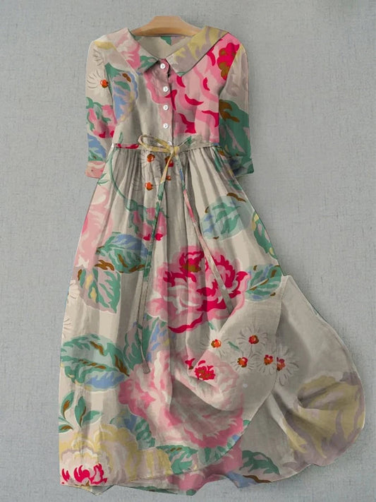 Camille | Robes Florales Flatteuses pour le Ventre