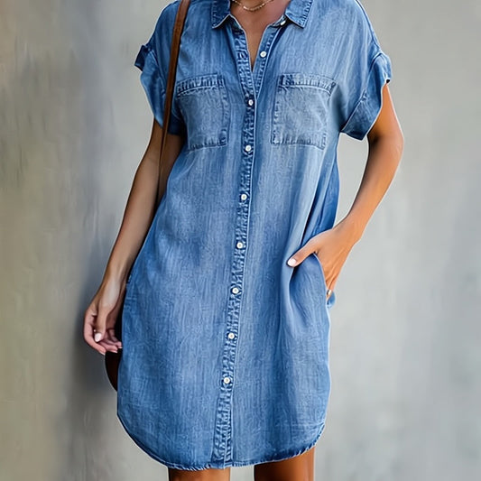 Helen | Button-Up Shirt Dress