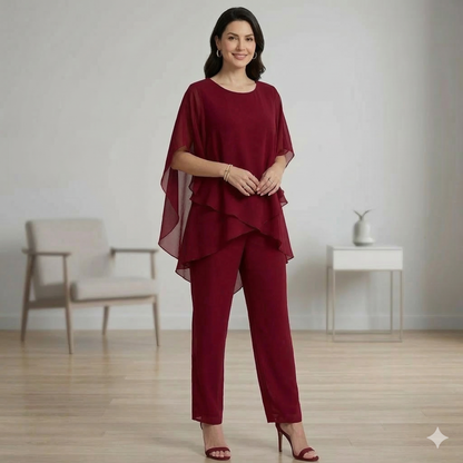 Maeryn™ – Ensemble en Chiffon Élégant