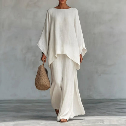 Solène | Ensemble en Deux Pièces avec Manches Longues et Pantalons Amples