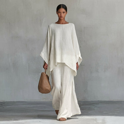 Solène | Ensemble en Deux Pièces avec Manches Longues et Pantalons Amples