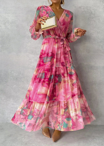 Été | Robe portefeuille avec imprimé floral