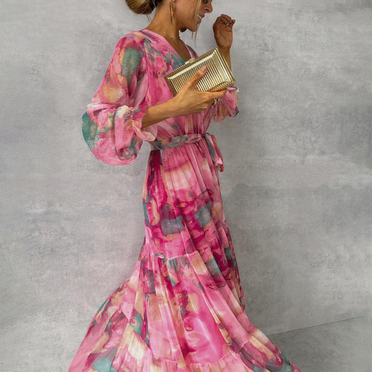 Été | Robe portefeuille avec imprimé floral
