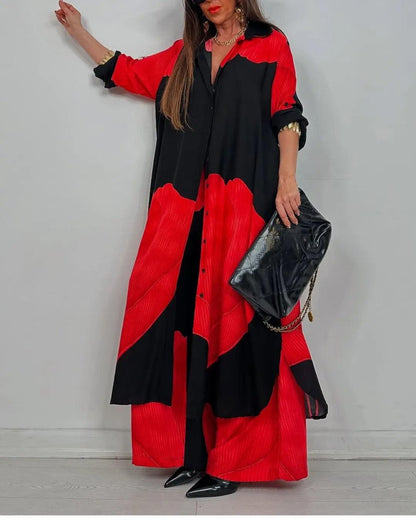 Lila | Ensemble Patchwork à Col V