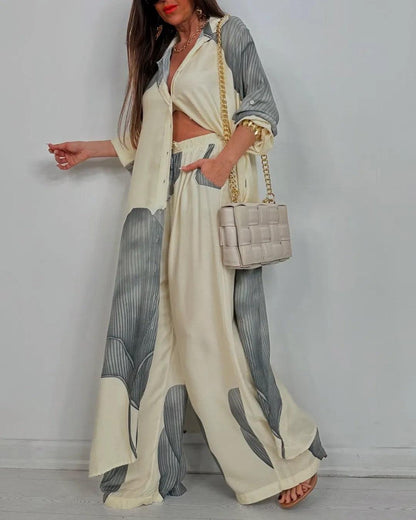 Lila | Ensemble Patchwork à Col V