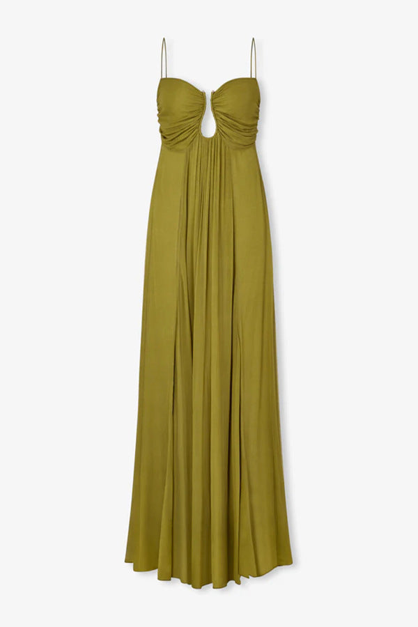 Taylor | Robe d'invitée verte élégante