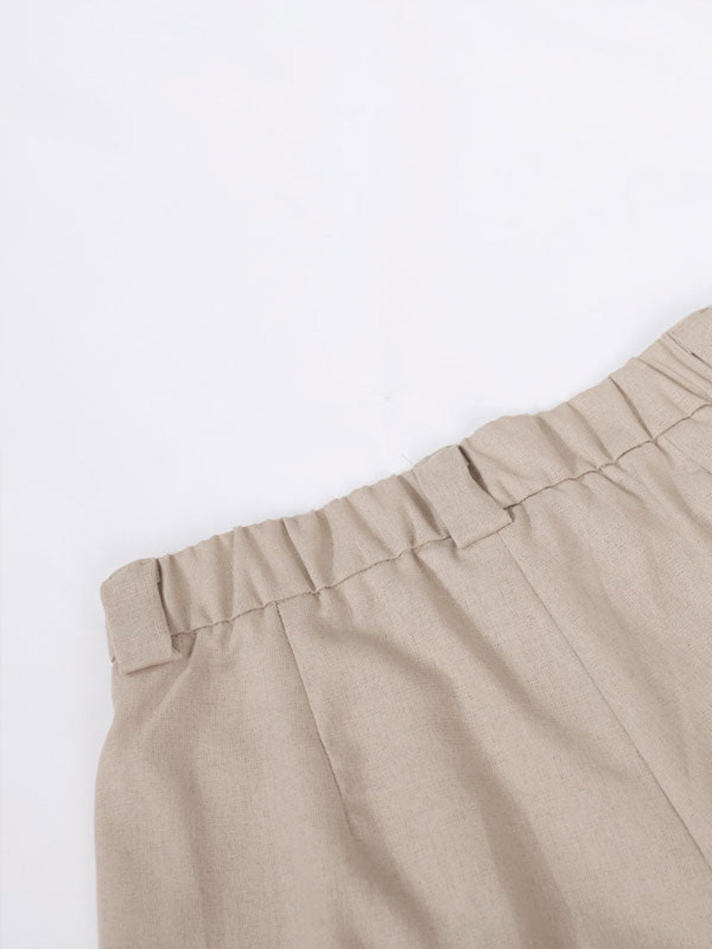 Lila | Costume Pantalon Large Plissé à Col V
