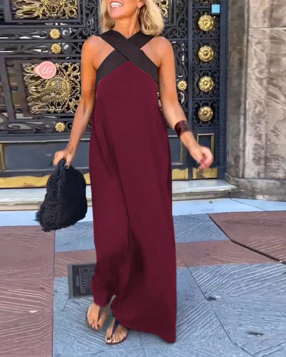 Delphine | Robe avec Découpe Croisée
