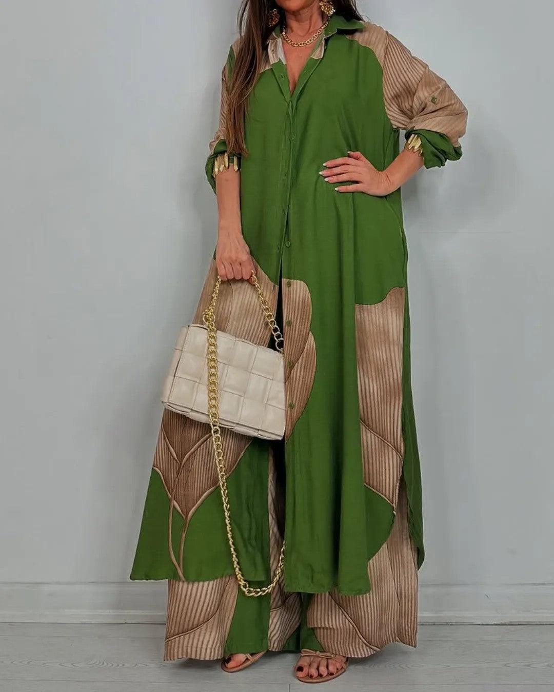 Lila | Ensemble Patchwork à Col V