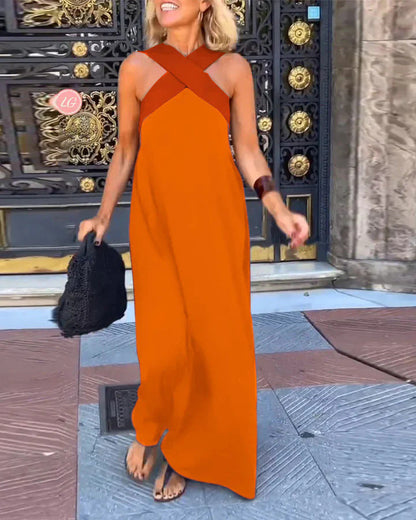 Delphine | Robe avec Découpe Croisée