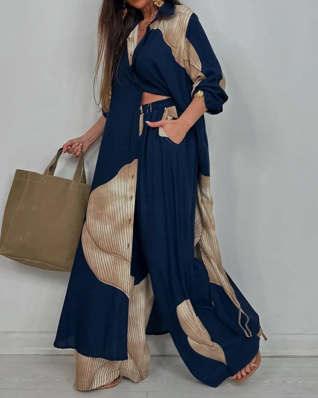 Lila | Ensemble Patchwork à Col V