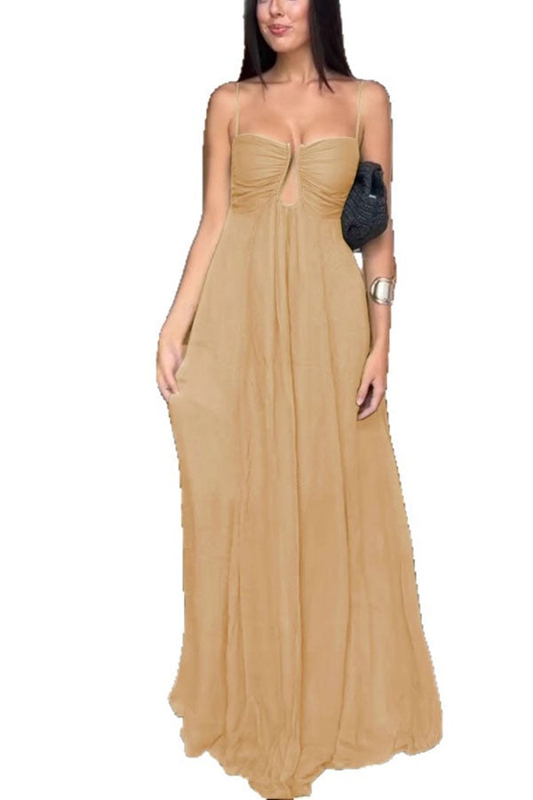 Taylor | Robe d'invitée verte élégante
