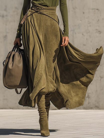 Olivia | Ensemble Haut Col Roulé et Jupe Maxi