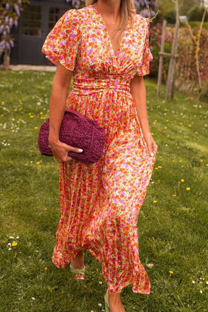 Natalie | Robe Maxi Imprimée Flatteuse