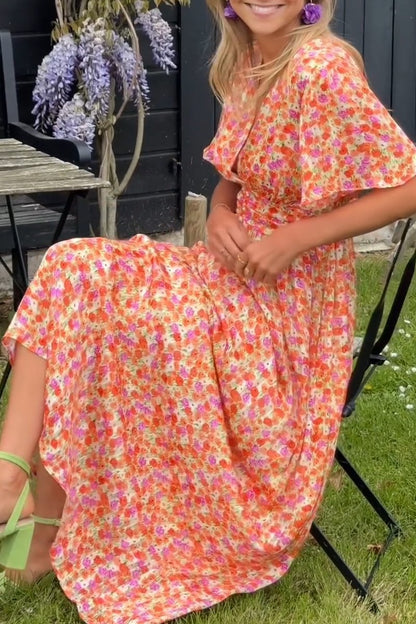 Natalie | Robe Maxi Imprimée Flatteuse