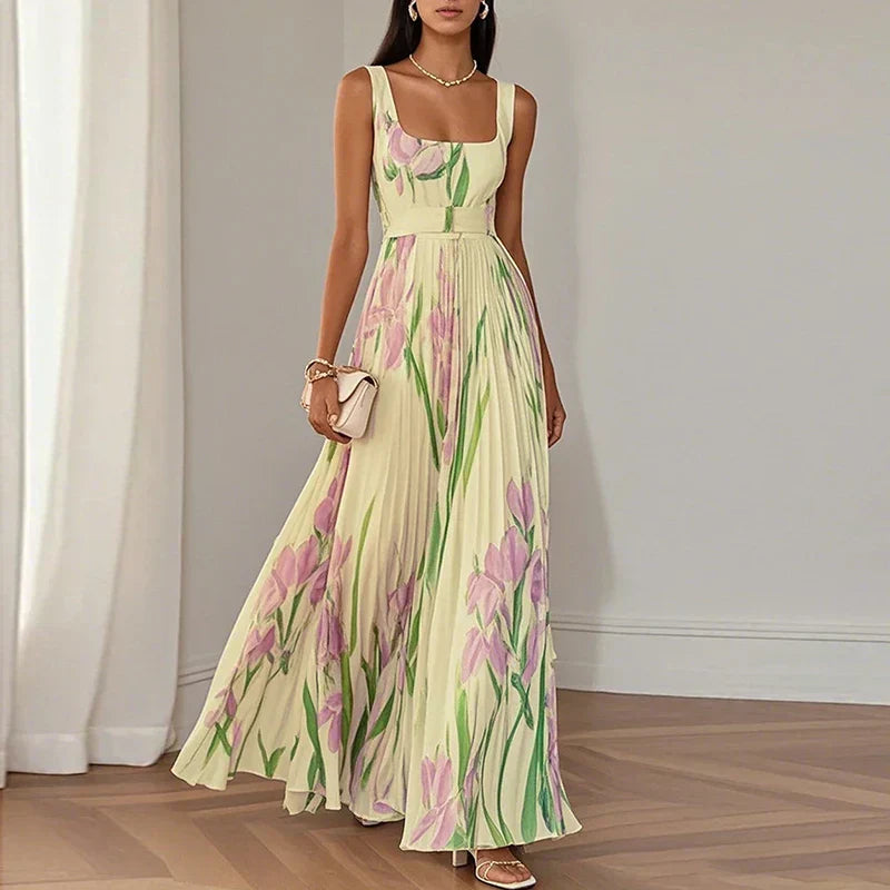 Grace | Robe Maxi A-Line Fleurie