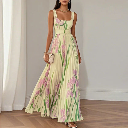 Grace | Robe Maxi A-Line Fleurie