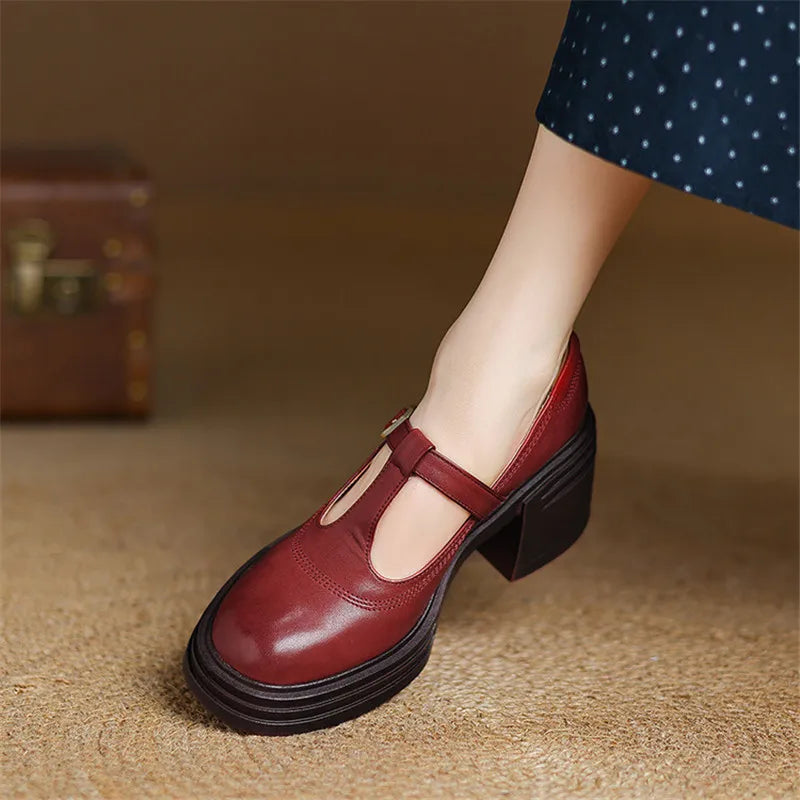 Barbara | Escarpins Chunky Mary Janes