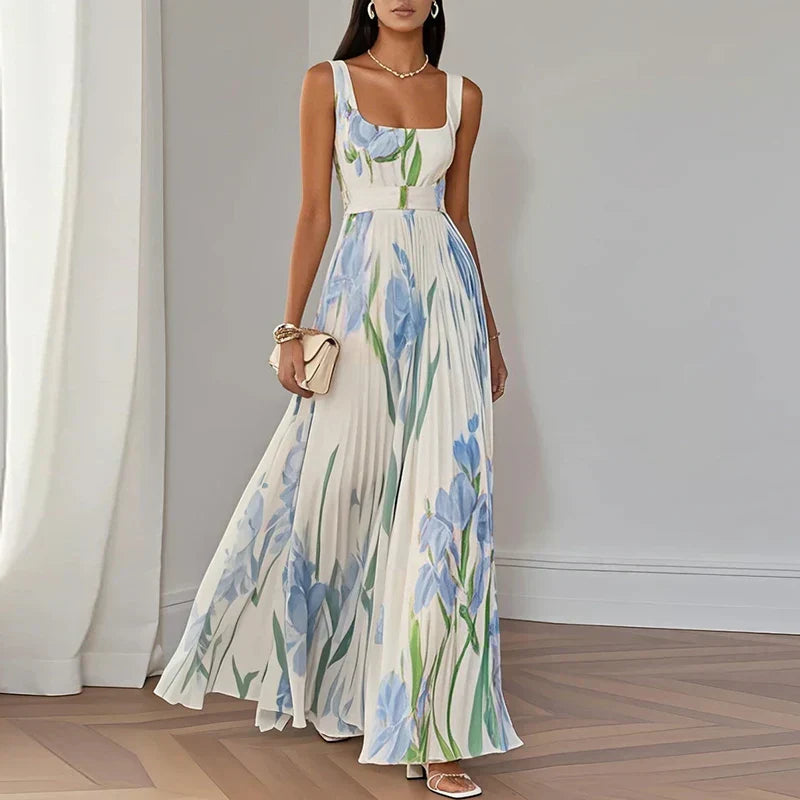 Grace | Robe Maxi A-Line Fleurie