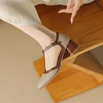 Isava | Chaussures en cuir à talon moyen