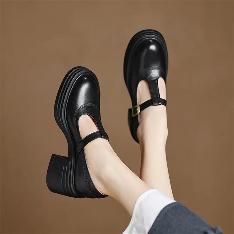 Barbara | Escarpins Chunky Mary Janes